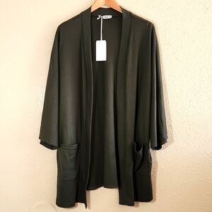 Grace Karin Open Front Green Cardigan